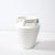 Late 20th Century Modernist Urn Form White Ceramic Vase For Sale - Image 10 of 12