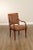 High Quality Intentionally Distressed, Custom Upholstered Armchair with Carved Dolphin Arms, Most Likely By Bausman...