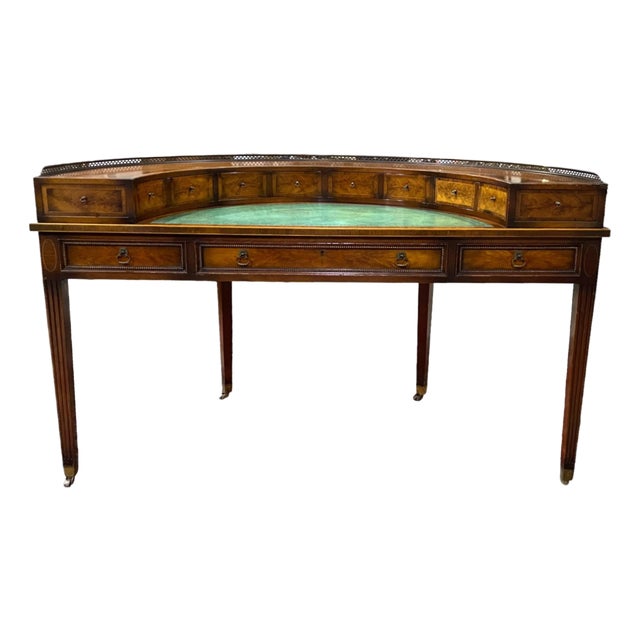 Vintage Regency Carlton House Writing Desk by J. Zonon For Sale