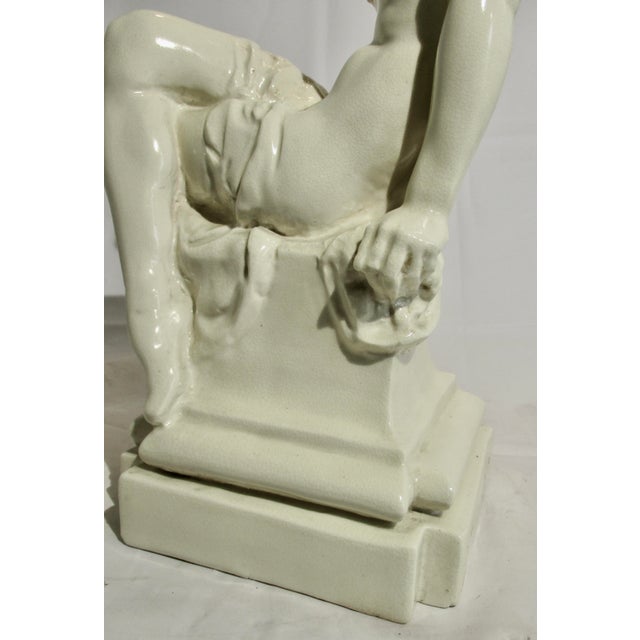 Leo Lentelli Ceramic Sculpture Lamp Base Circa 30s For Sale - Image 9 of 12