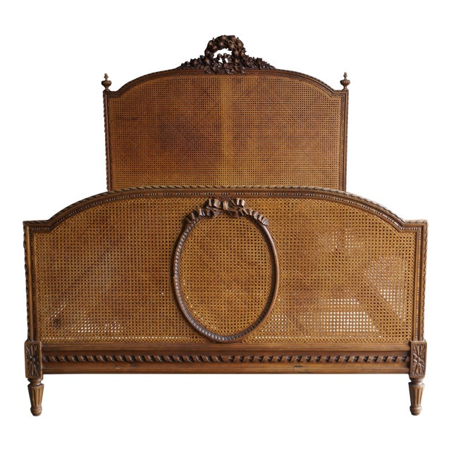 Antique French Cane Full Bed Chairish
