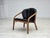 Danish Armchair in Rattan and Black Leatherette, 1970s For Sale - Image 13 of 18