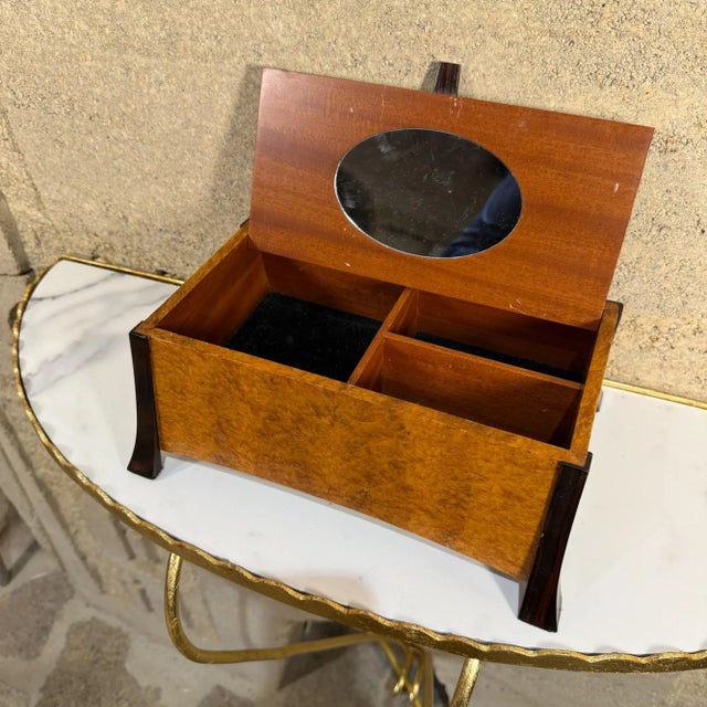 Modern Post Modern Wood Jewelry Box Woodworking Studio For Sale - Image 3 of 10