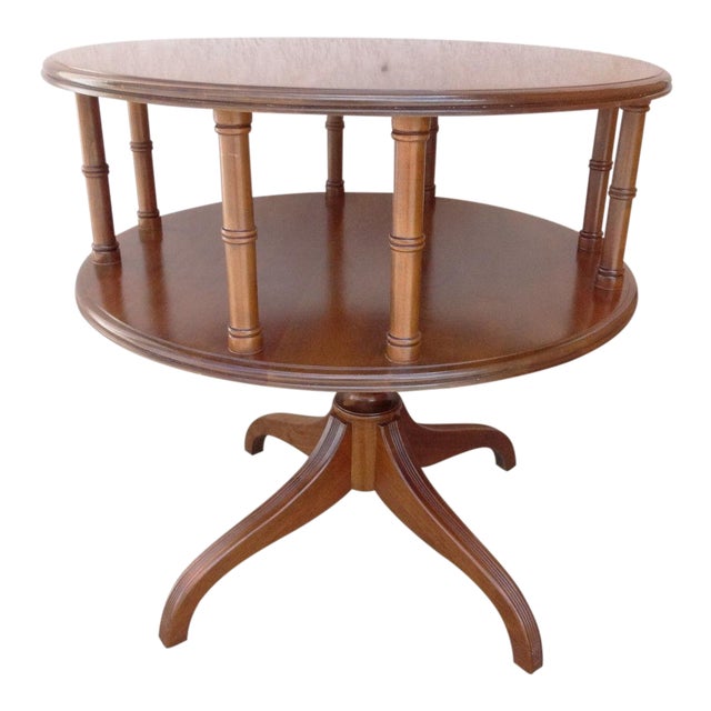 Vintage Solid Cherry Duncan Phyfe Book Shelf End Table Chairish