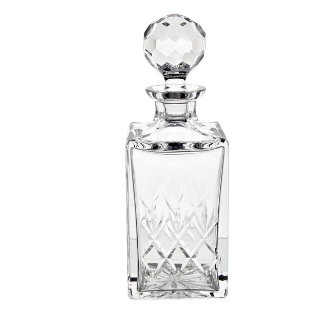 Late 20th Century Atlantis Meridian Lead Crystal Whiskey Decanter With Stopper For Sale - Image 10 of 12