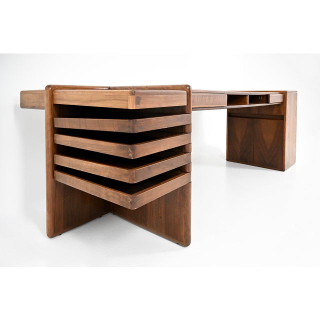 1970s Desk by Fabio Lenci for Bernini, 1970s For Sale - Image 5 of 16