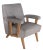 Mid Century Lounge Club Chair in Original Textured Vinyl Upholstery For Sale - Image 9 of 10