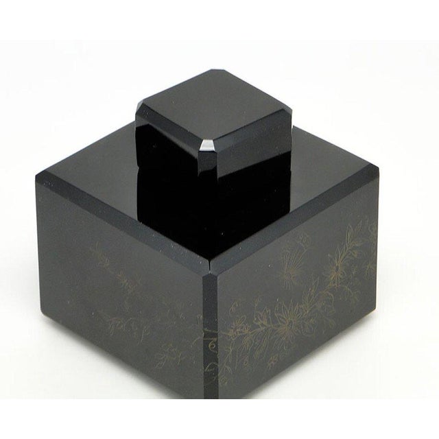 Art Nouveau Hialith Crystal Inkwell from Moser, Austro-Hungary, 1900s For Sale - Image 11 of 14