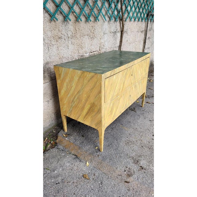 Beautiful Louis XVI marble-effect dresser.
