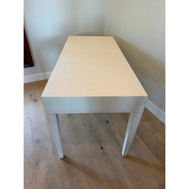 Made Goods Sorin 3 Drawer Desk (Pristine Faux Shagreen) For Sale - Image 10 of 16