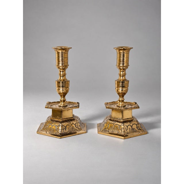 Metal Swedish Brass Candlesticks from Ystad-Metall, 1950, Set of 2 For Sale - Image 7 of 7