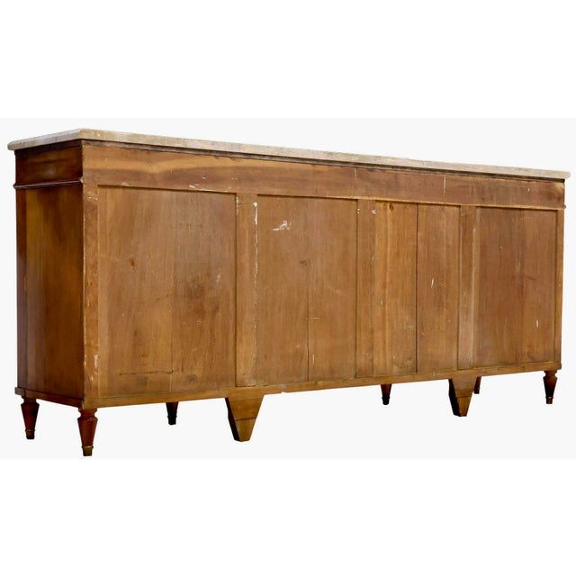 French Mahogany Louis XVI Style Enfilade For Sale - Image 10 of 11