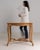 1880-1889 France Weathered Whitewash Carved Cerused Oak Console For Sale In Greensboro - Image 6 of 11