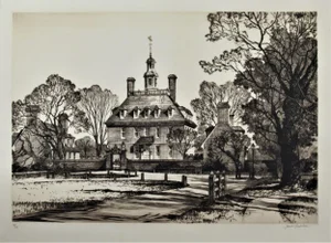 Samuel Chamberlain, The Governor Palace, Williamsburg Serie