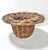 Vintage Rattan Pedestal Basket – Boho Wicker Footed Bowl, Planter or Centerpiece For Sale In Louisville - Image 6 of 9