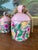 1970s Hand-Painted Pink Metal Bell Garland With Floral Motif, Set of 6 Decorative Hanging Bells. For Sale - Image 4 of 10