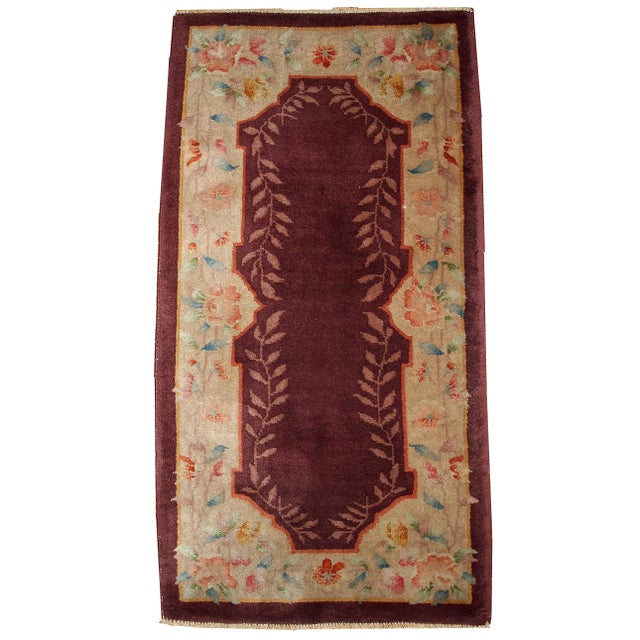 1920s 1920s Handmade Antique Art Deco Chinese Rug For Sale - Image 5 of 5