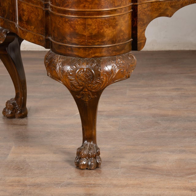 19th Century Rococo Walnut Six Drawer Desk From Denmark For Sale - Image 16 of 17