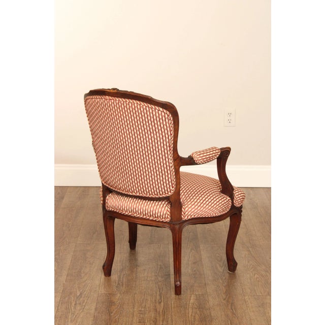 Antique French Louis XV Style Fauteuil Armchairs - A Pair For Sale - Image 12 of 12