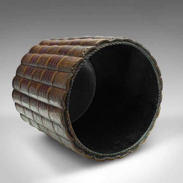 1980's Vintage Library Waste Bin For Sale - Image 6 of 9