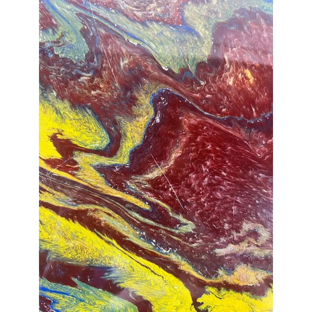 Eero Saarinen MCM Style Tulip Dining or Center Table With Epoxy Resin Design Top For Sale - Image 13 of 16