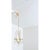 A dazzling French gilt bronze and crystal chandelier from the mid-20th century to illuminate your dining room, foyer, or...