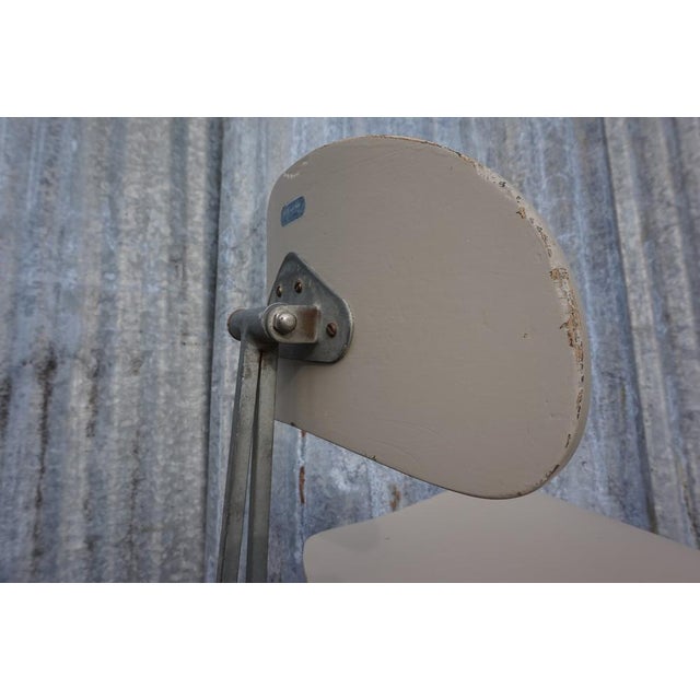 Wood Swedish Industrial Architect Work Desk Chair by John Odelberg & Anders Olsen, 1940s For Sale - Image 7 of 18