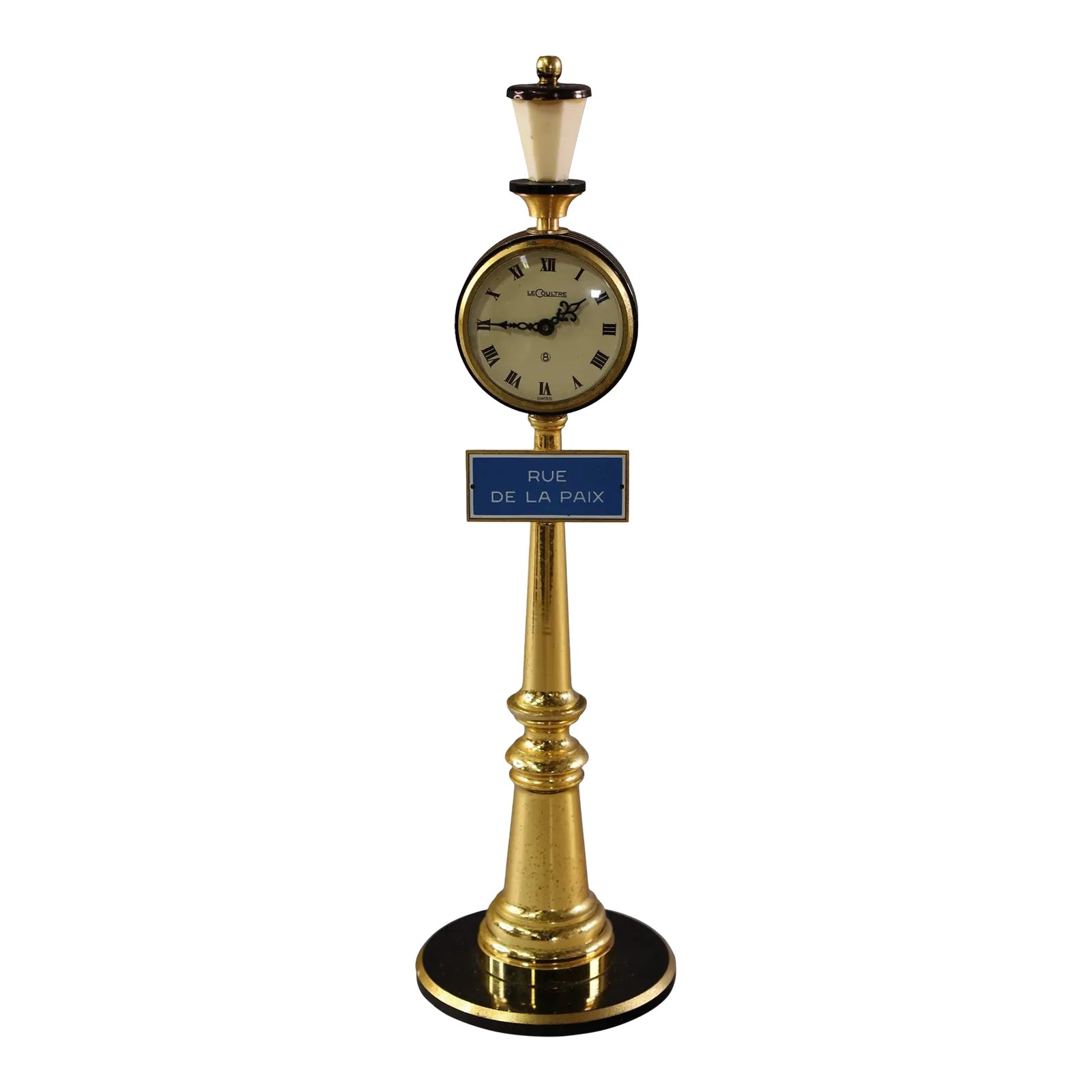 Jaeger Le Coultre Roue De La Paix Street Lamp Post Clock | Chairish