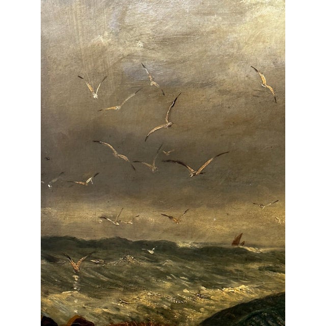 British Maritime 19th Century Oil Painting Cornish Fisherman With Catch by Richard Harry Carter For Sale - Image 13 of 17