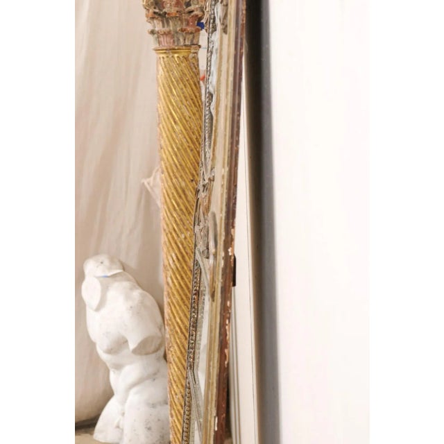 18th Century French Petit Enfant Trumeau Mirror For Sale - Image 4 of 9