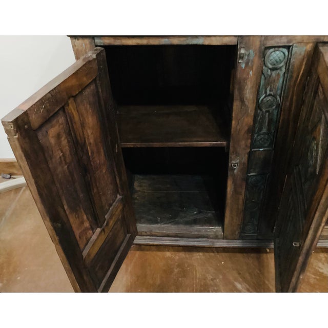 Traditional Vintage Hacienda Style Mesquite Sideboard For Sale - Image 3 of 7