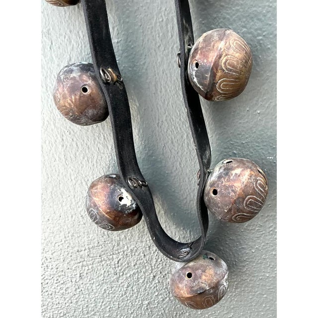Vintage Brass Sleigh Bells on Leather Strap For Sale - Image 12 of 12