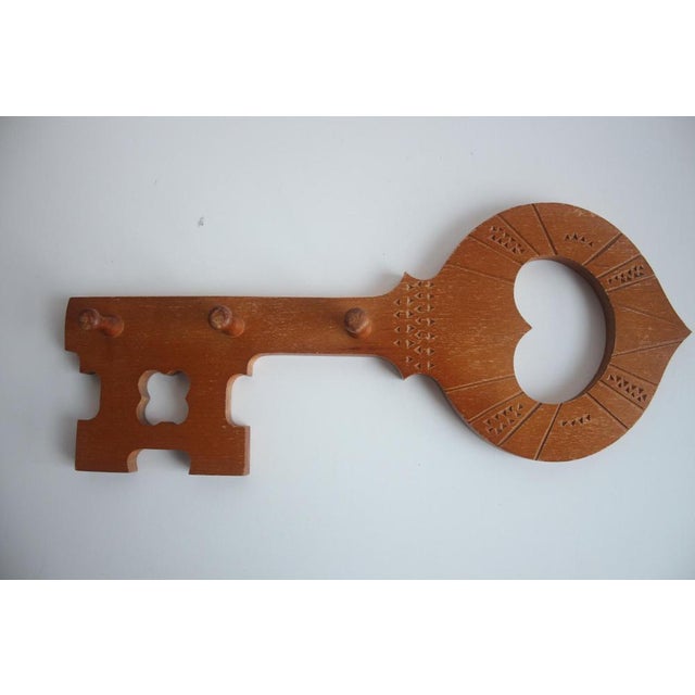 Vintage Wooden Wall Hanger, 1960s For Sale - Image 3 of 9