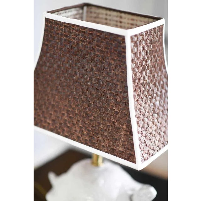 Ceramic Turtle Table Lamp by Zaccagnini, 1970s For Sale - Image 6 of 7