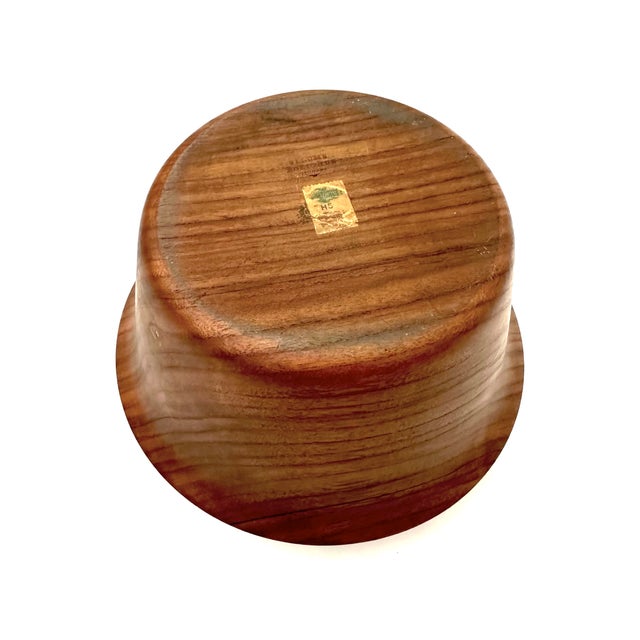 1950s Illums Bolighus Danish Teak Large Bowl For Sale In New York - Image 6 of 6