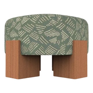 Collector Cassette Pouf in Sea Glass Kuba by Alter Ego Studio For Sale