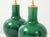 Pair of Emerald-Green Glazed Gourd Lamps For Sale - Image 4 of 6