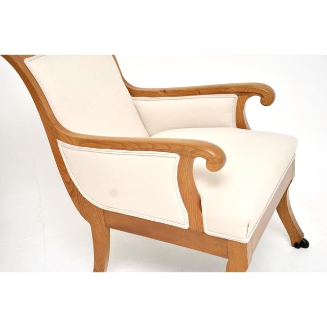 Antique Swedish Neoclassical Elm Chairs, 1890, Set of 2 For Sale - Image 6 of 14