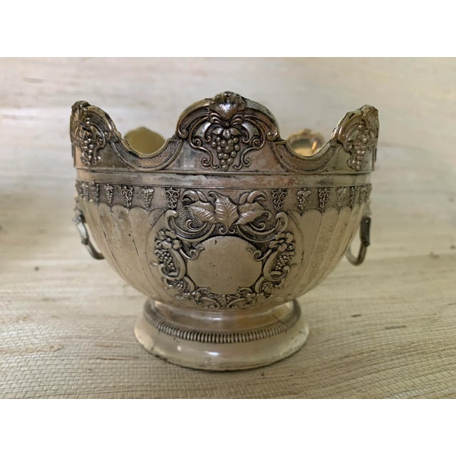 Silver Vintage Price Import Lion Head Bowl For Sale - Image 8 of 8