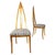 Art Deco 1930 Art Deco John Turano & Sons Giltwood Mother Pearl Side Accent Chairs, Pair For Sale - Image 3 of 16