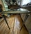 Metal 1990s Design Institute America (Dia) Mixed Metal Console Table - Milo Baughman Style For Sale - Image 7 of 18