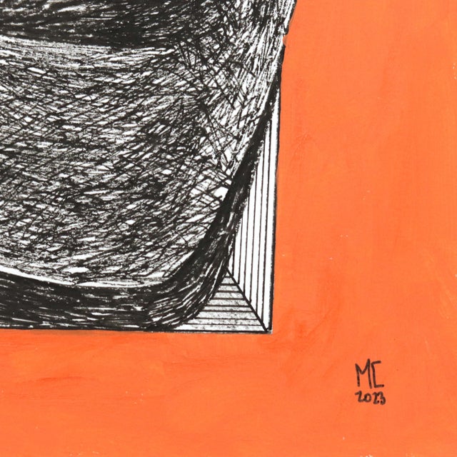 2020s Boxed - Abstract Figurative Art on Paper Original Artwork by Melissa Chalhoub For Sale - Image 5 of 5