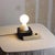 Block Lamp - Sculptural Barn Beam and Limestone Table Lamp by Gabor Gobi For Sale - Image 4 of 8