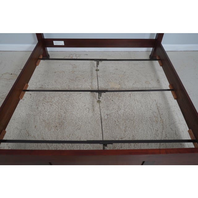 Stickley King Size Model 8747 Cherry Panel Bed For Sale - Image 14 of 17