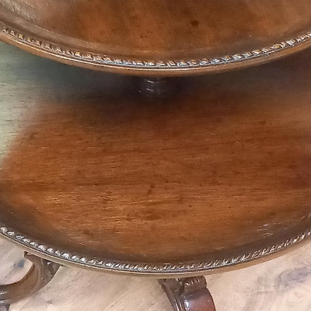 English 18th-Century Tripod Dumb Waiter Etagère For Sale - Image 3 of 18