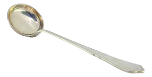 Silver Soup Ladle with Groove