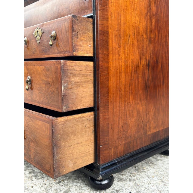 Brown George I Walnut Bureau Bookcase, 1720s For Sale - Image 8 of 18