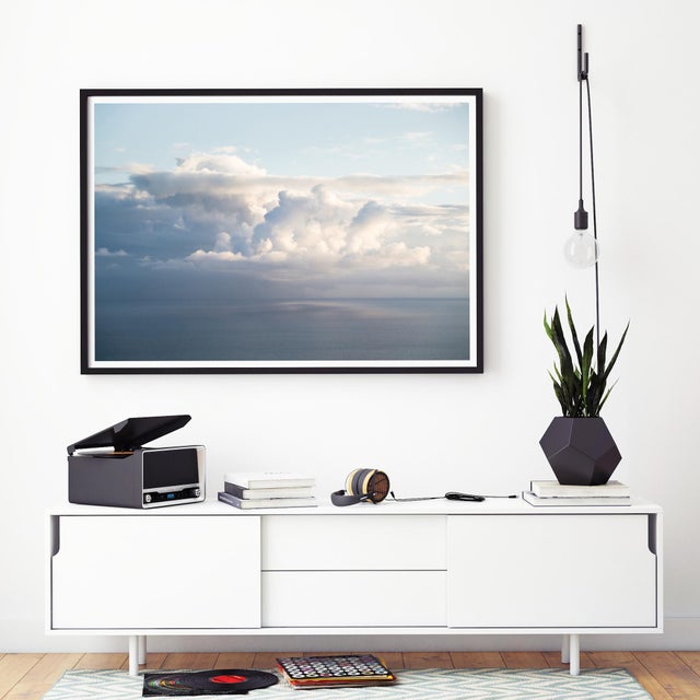Photorealism Mediterranean Seascape Art, Coastal Photography, Kefalonia Greece Landscape, Large 54 X 36" 'Clouds Over the Ionian Sea' Fine Art Photography Print For Sale - Image 3 of 10