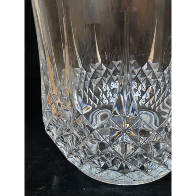 Glass Large Regency Modern Crystal Ice Bucket, France, 1960 For Sale - Image 7 of 10