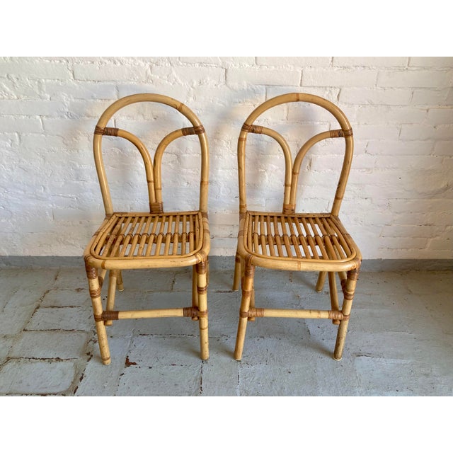 Italian Wicker Chairs, 1970s, Set of 2, in Flawless conditions. Designed 1970 to 1979
